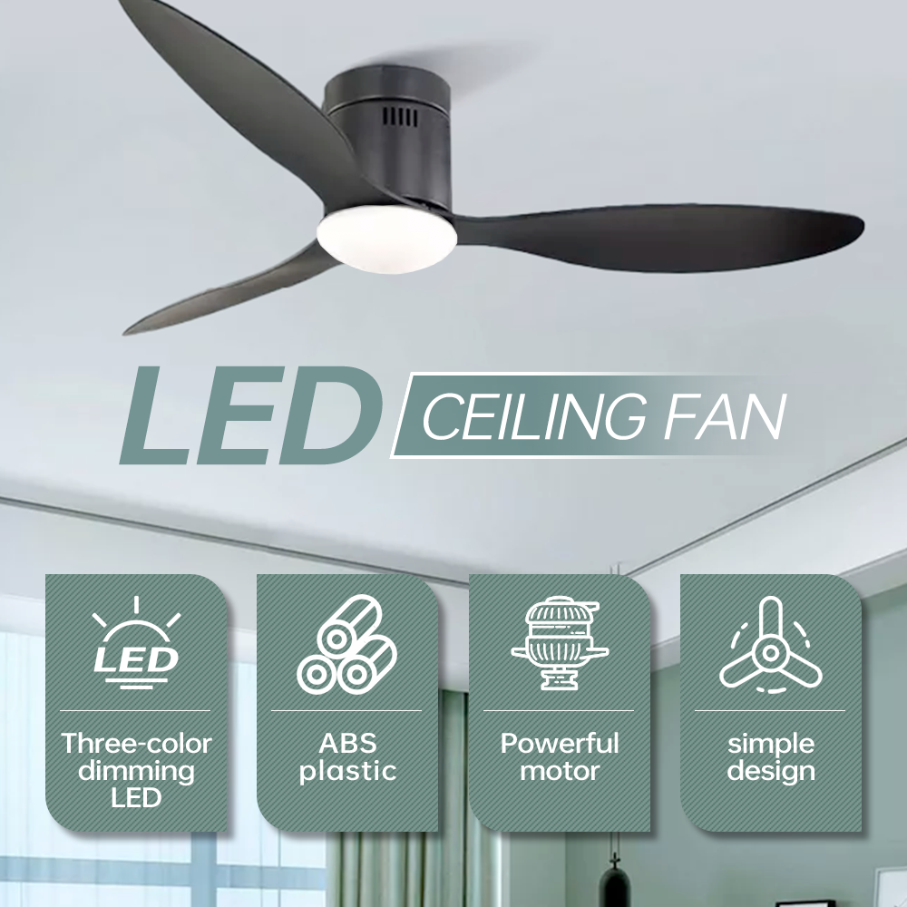 Ceiling Fan with 3 Colors Light by USOR - Australian Ceiling Fan Store