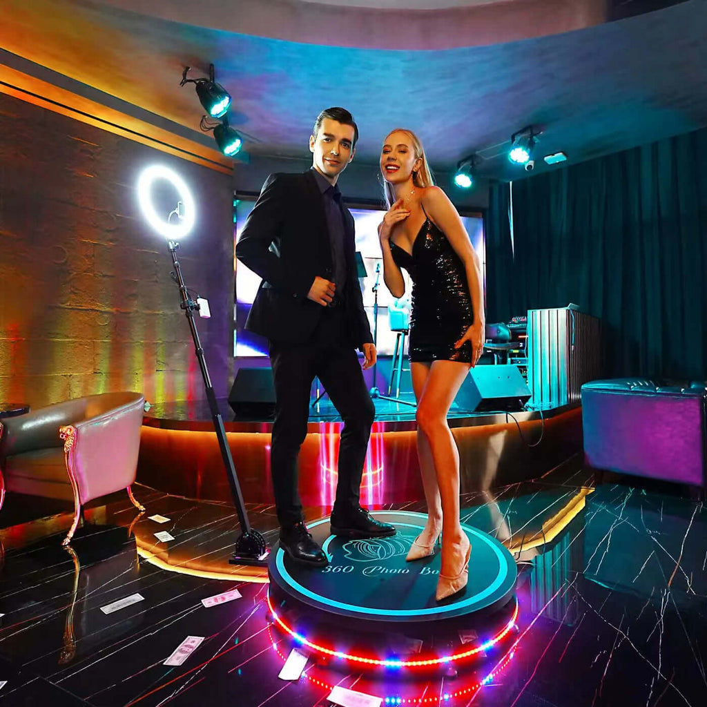 360 Degree Auto Rotating Panoramic Photo Booth Machine by USOR - Australian Furniture& Homeware Store