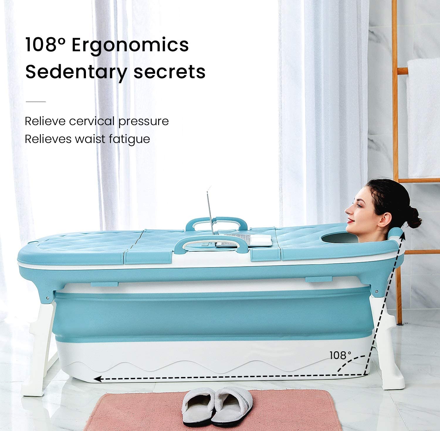 Adult Foldable Bathtub by USOR - Australian Furniture& Homeware Store