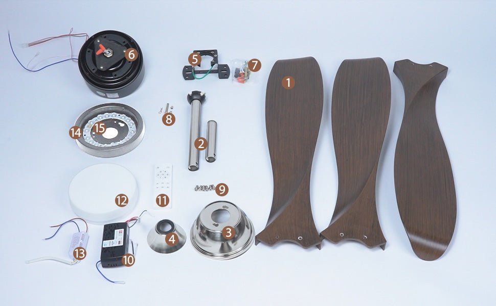 56" Ceiling Fan with Light by USOR - Australian Chandelier Store