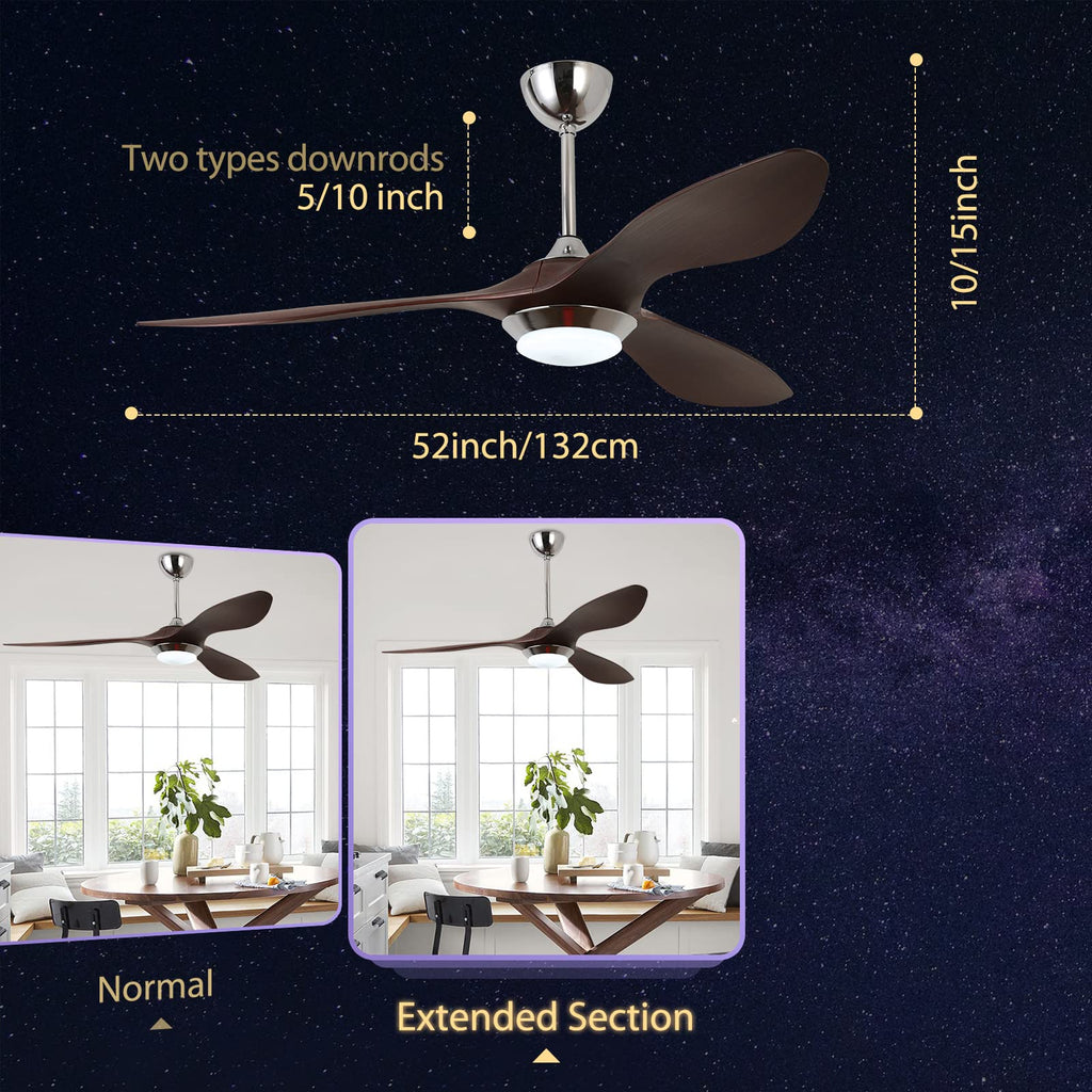 52'' Ceiling Fan with Light by USOR - Australian Ceiling Fan Store