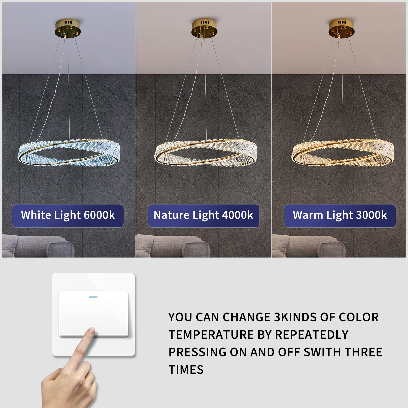 1 Ring Crystal Chandelier by USOR - Australian Chandelier Store