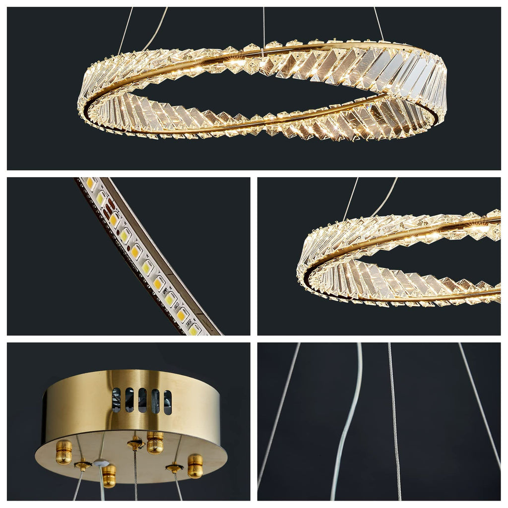 1 Ring Crystal Chandelier by USOR - Australian Chandelier Store