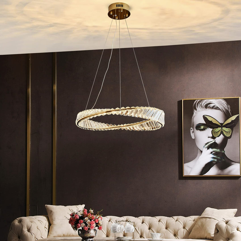 1 Ring Crystal Chandelier by USOR - Australian Chandelier Store