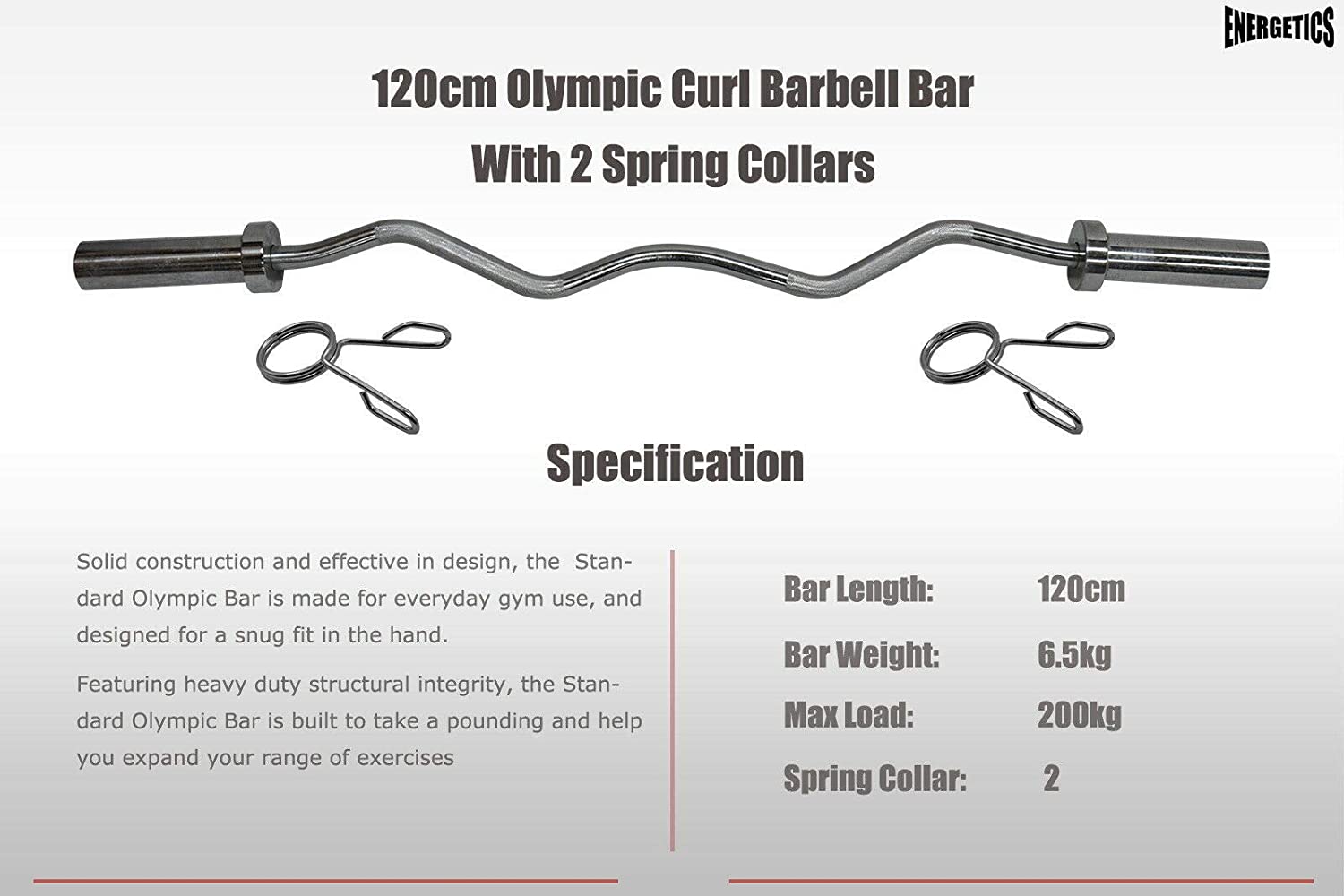 Workout Olympic Cruved barbell 120cm Bar