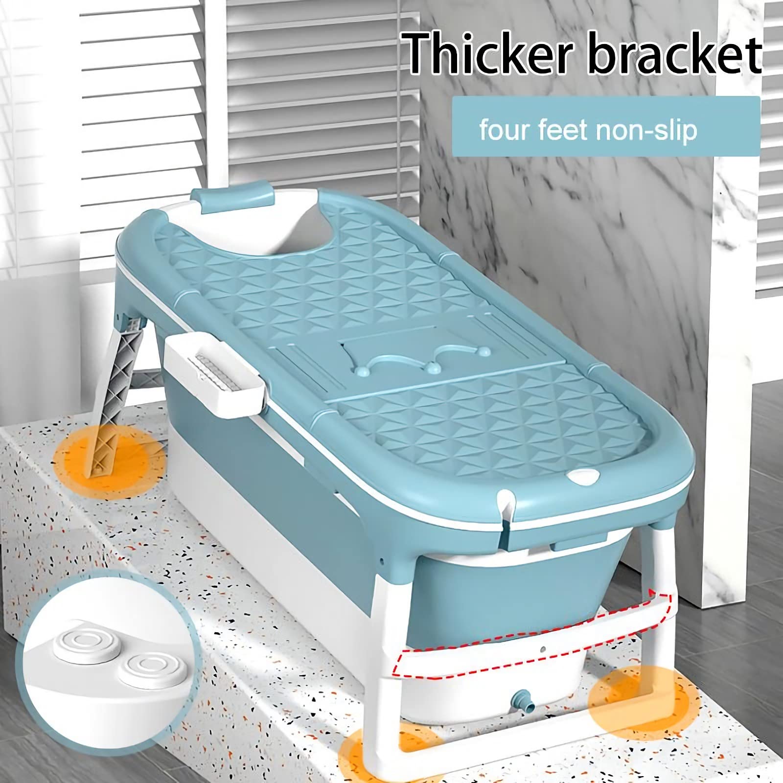 120*62cm Adult Foldable Bathtub by USOR - Australian Furniture& Homeware Store