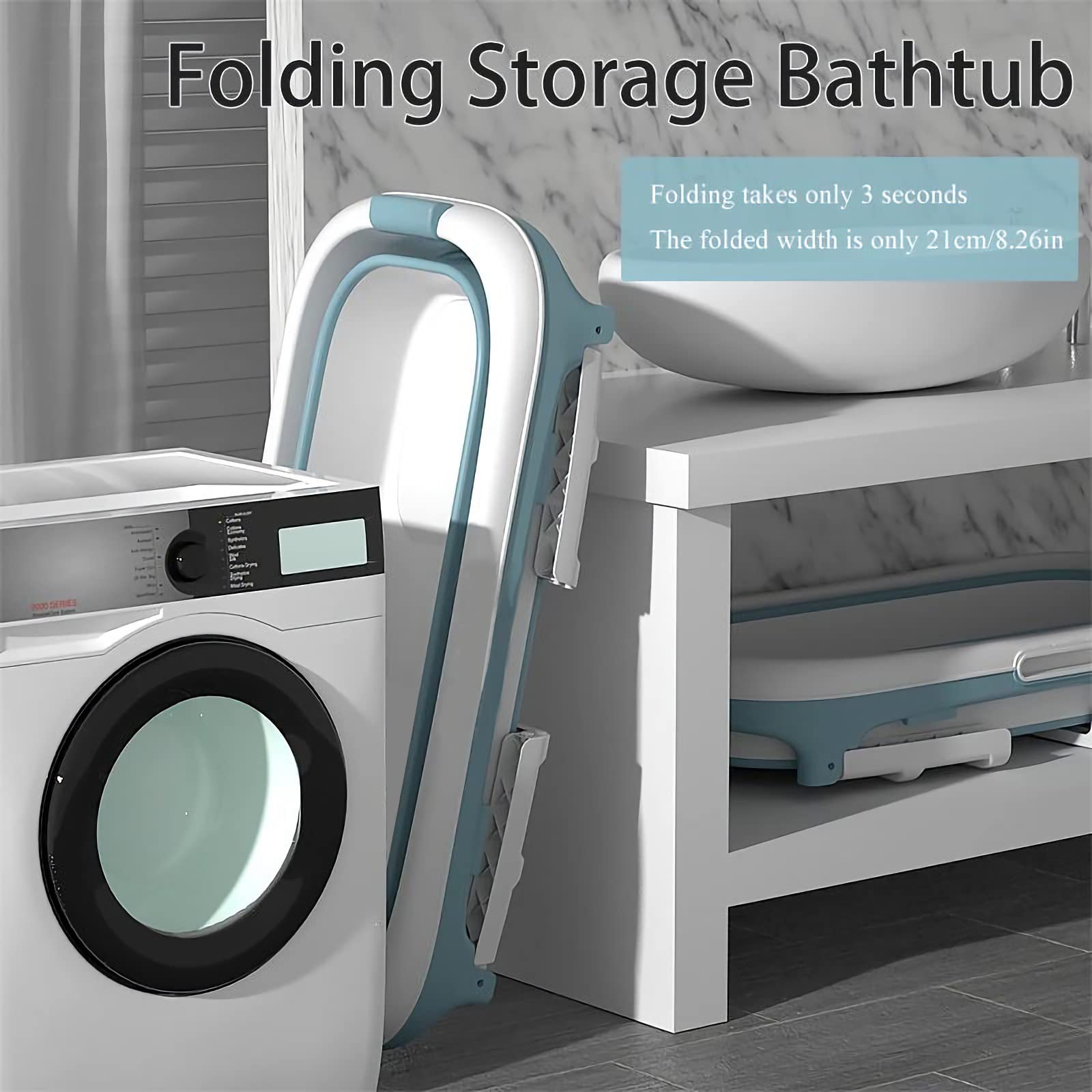 120*62cm Adult Foldable Bathtub by USOR - Australian Furniture& Homeware Store