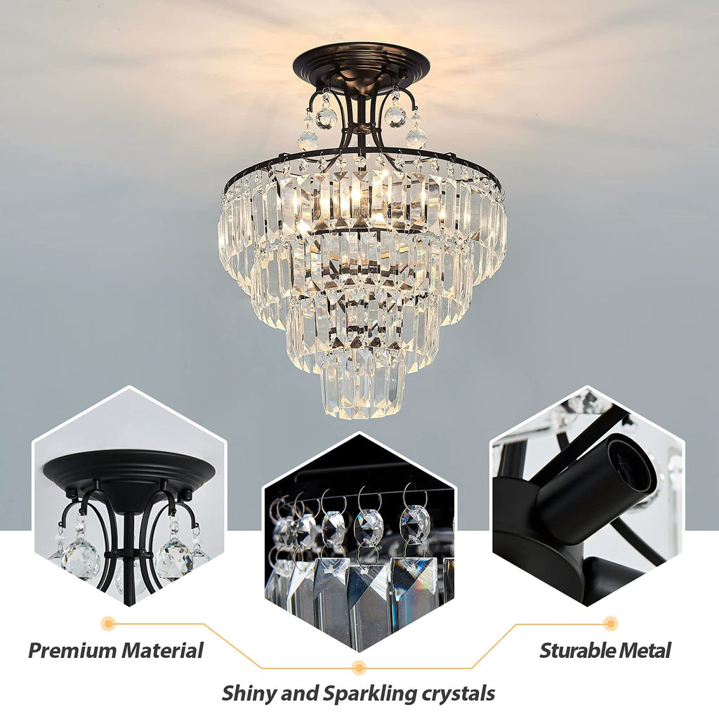 4 Lights Crystal Chandelier by USOR - Australian Chandelier Store