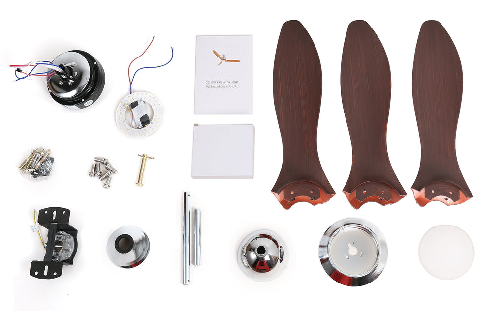 52'' Ceiling Fan with Light by USOR - Australian Ceiling Fan Store