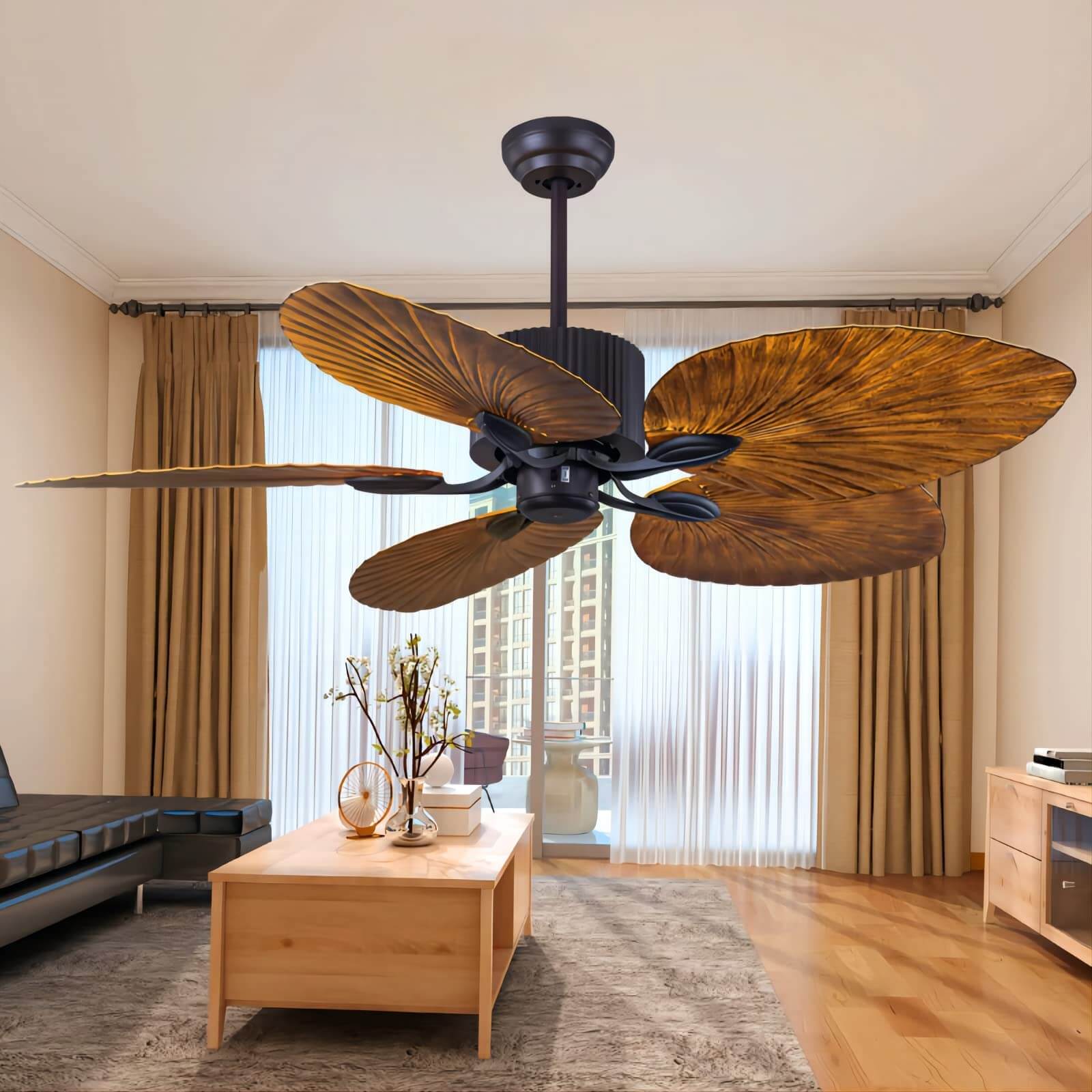 52''Large blade ceiling fan by USOR - Australian Chandelier Store