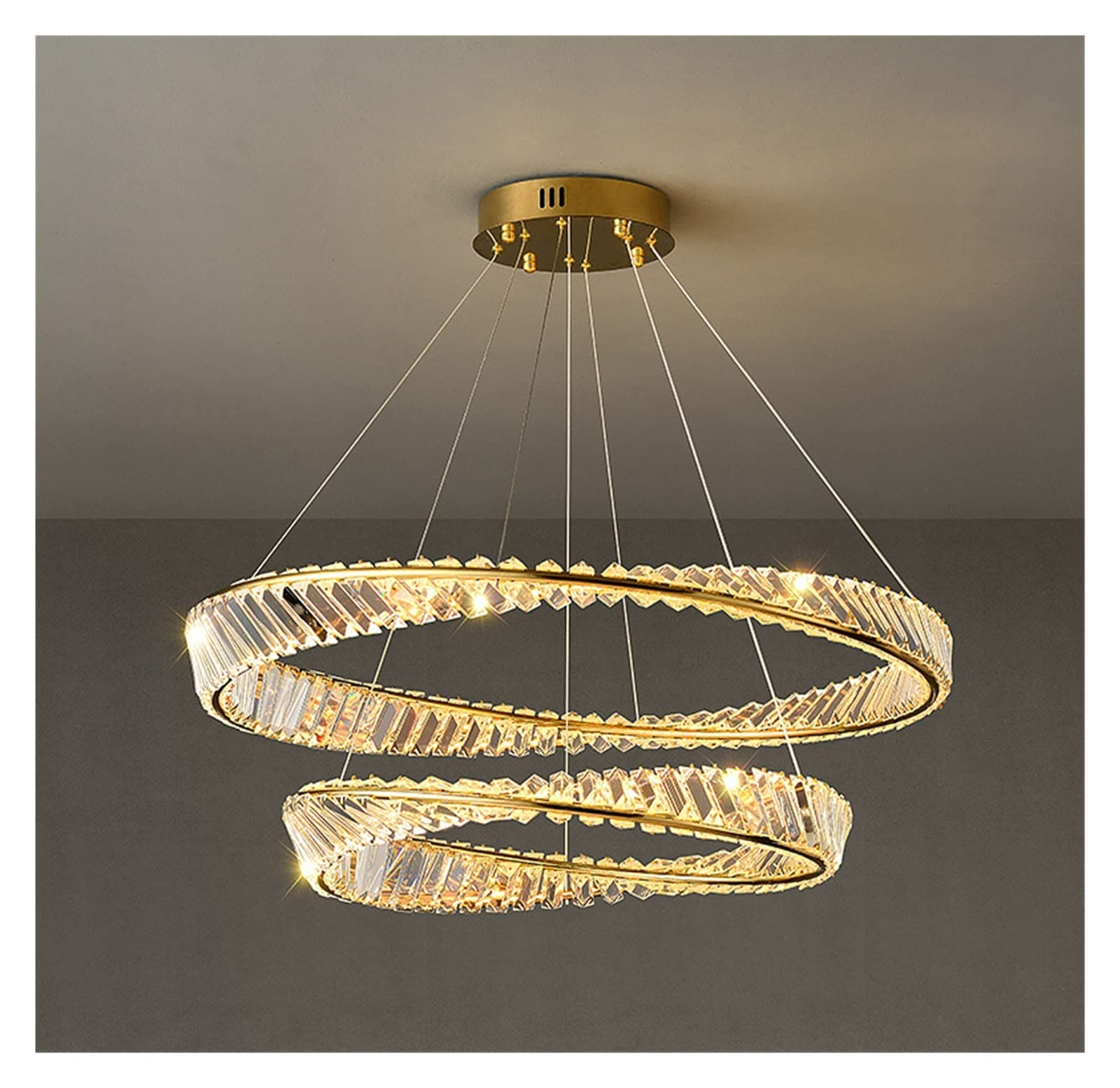2 Rings Crystal Chandelier by USOR - Australian Chandelier Store