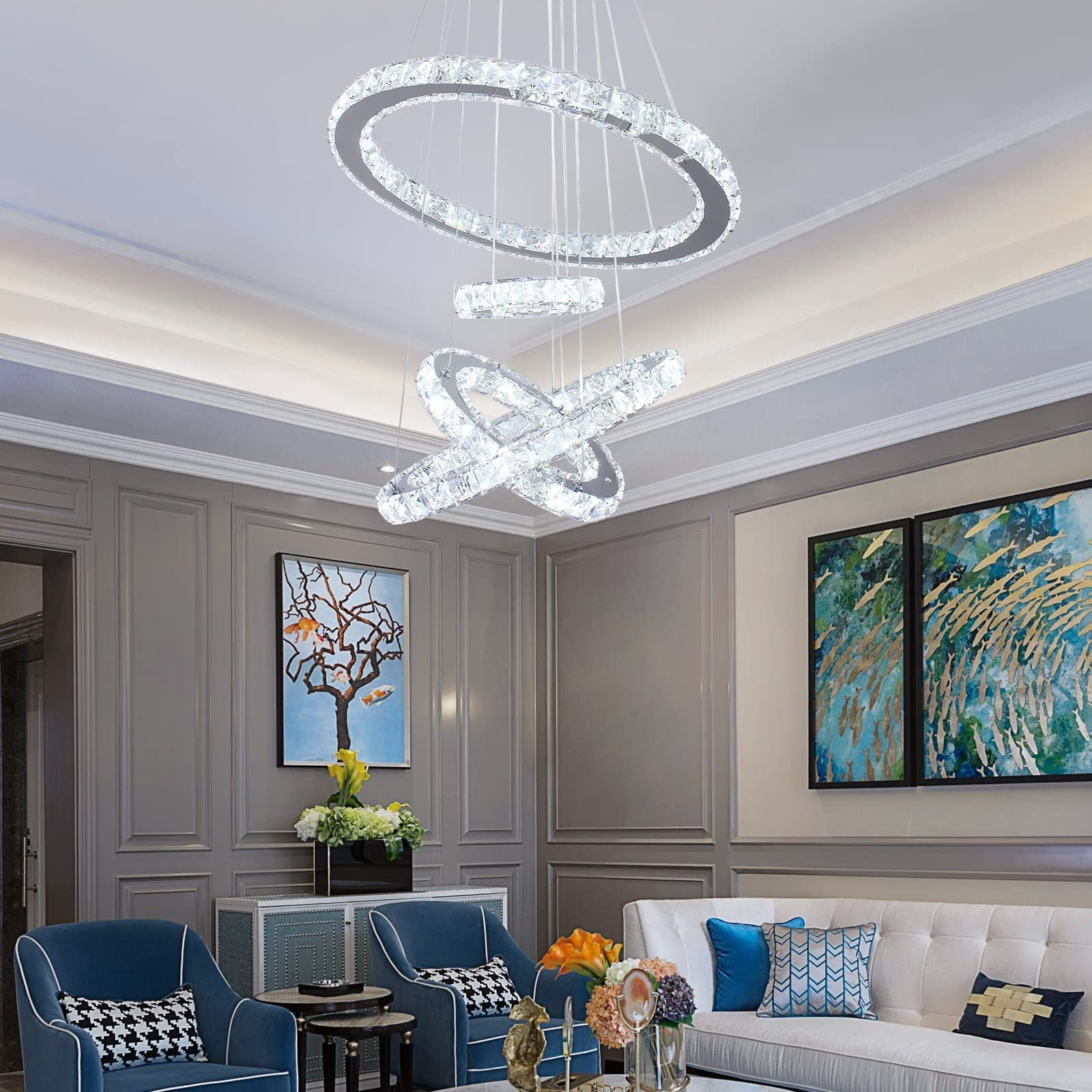4/6Rings Crystal Chandelier by USOR - Australian Chandelier Store
