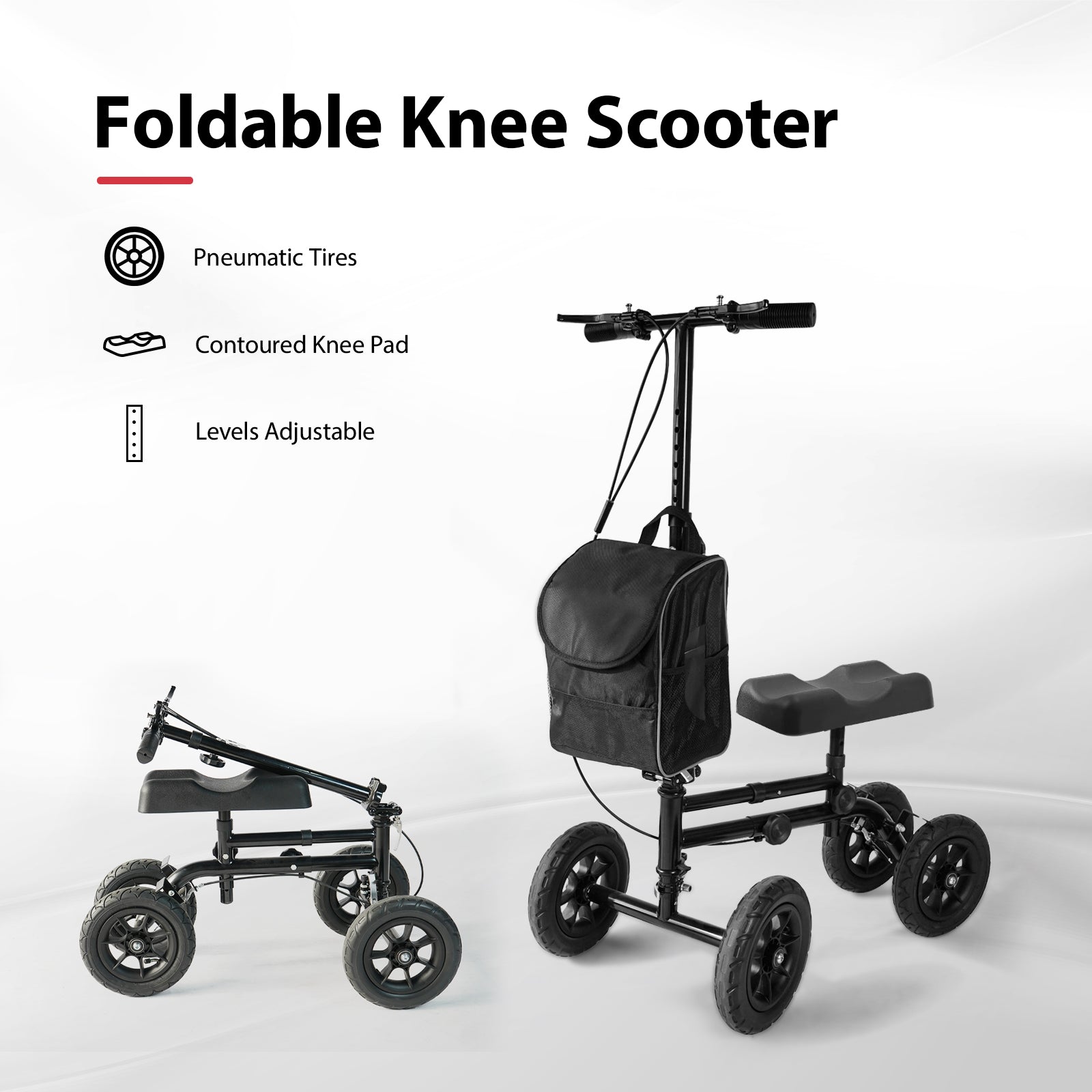 Foldable Knee Scooter Walker